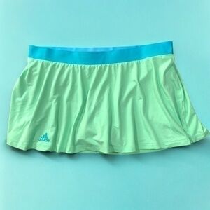 Adidas Climalite Green Glow Tennis Skort XL Pleated (36x13)